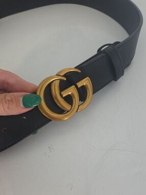 95 Gucci Belt Black GG